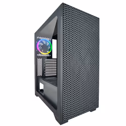 Azza HIVE 450, Midi Tower, PC, Noir, ATX, EATX, ITX, micro ATX, Multicolore, Ventilateur