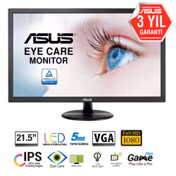 ASUS VP228DE écran plat de PC 21.5" Full HD LCD Noir