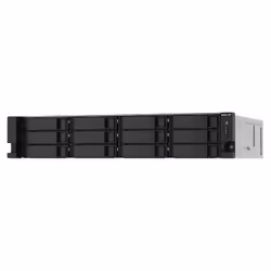 QNAP TS-1273AU-RP-8G, NAS, Rack (2 U), Ryzen Embedded, V1500B, Noir, Gris