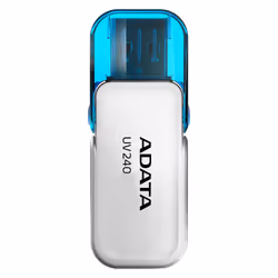 ADATA UV240, 16 Go, USB Type-A, 2.0, Casquette, 7 g, Blanc