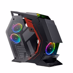 Xigmatek Perseus, PC, Verre trempé, Noir, ATX, micro ATX, Mini-ITX, Jouer, 17 cm