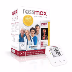 Le tensiomètre automatique Rossmax Parr est un tensiomètre qui suit la détection des arythmies (ARR), la détection de la fibr ...