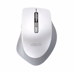 ASUS WT425, Droitier, Optique, RF sans fil, 1600 DPI, Perle, Blanc