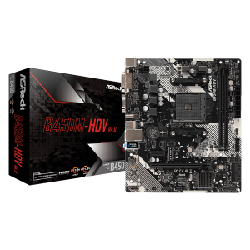 Asrock B450M-HDV R4.0 AMD B450 Emplacement AM4 micro ATX (90-MXB9N0-A0UAYZ)
