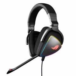 ASUS ROG Delta, Casque, Arceau, Jouer, Noir, Binaural, Rotatif