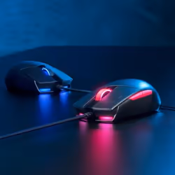ASUS ROG Strix Impact II Electro Punk souris USB Type-A Optique 6200 DPI