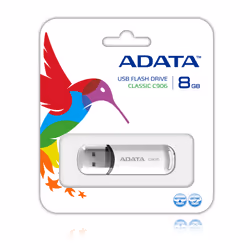 ADATA 8GB C906 lecteur USB flash 8 Go USB Type-A 2.0 Blanc