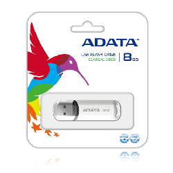 ADATA 8GB C906 lecteur USB flash 8 Go USB Type-A 2.0 Blanc