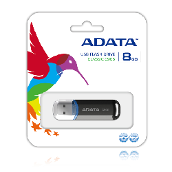ADATA 8GB C906 lecteur USB flash 8 Go USB Type-A 2.0 Noir