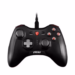 Manette de Jeu Analogique/Numérique MSI Force GC20 Noir pour Android et PC