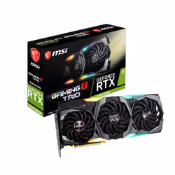 MSI GeForce RTX 2080 SUPER GAMING X TRIO, GeForce RTX 2080 SUPER, 8 Go, GDDR6, 256 bit, 7680 x 4320 pixels, PCI Express x16 3 ...