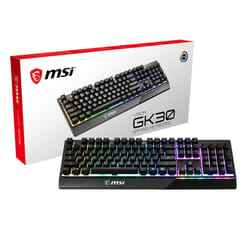 MSI VIGOR GK30 clavier USB QWERTY Anglais britannique Noir