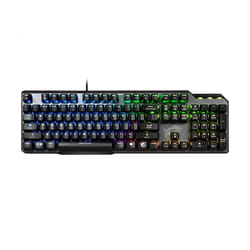 MSI VIGOR GK50 ELITE BOX WHITE clavier USB QWERTZ Français Noir, Métallique