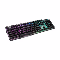 MSI VIGOR GK50 ELITE BOX WHITE clavier USB QWERTZ Français Noir, Métallique