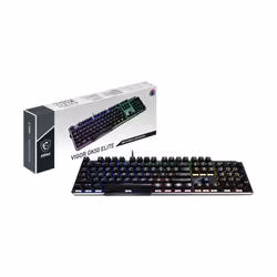 MSI VIGOR GK50 ELITE BOX WHITE clavier USB QWERTZ Français Noir, Métallique - Vue supplémentaire 5