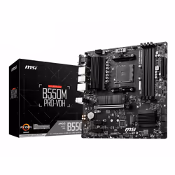 MSI B550M PRO-VDH, AMD, Emplacement AM4, AMD Ryzen 5, AMD Ryzen 7, 3rd Generation AMD Ryzen 9, DDR4-SDRAM, DIMM, 1866,2133,24 ...