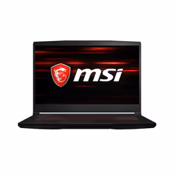 MSI Gaming GF63 10SCSR-1206XFR Thin, Intel® Core™ i7, 2,6 GHz, 39,6 cm (15.6"), 1920 x 1080 pixels, 8 Go, 512 Go