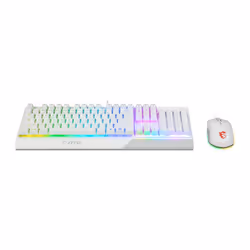 MSI Vigor GK30 Combo White clavier Souris incluse USB QWERTY Français Blanc
