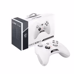 Manette de Jeu Analogique/Numérique USB 2.0 pour Android et PC - Blanc - Vue supplémentaire 5