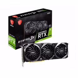 MSI RTX 3060 TI VENTUS 3X 8G OC LHR, GeForce RTX 3060 Ti, 8 Go, GDDR6, 256 bit, 7680 x 4320 pixels, PCI Express 4.0