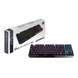 MSI Vigor GK50 Low Profile TKL clavier USB AZERTY Français Noir