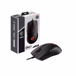 MSI Clutch GM41 Lightweight V2, Ambidextre, Optique, USB Type-A, 16000 DPI, Noir
