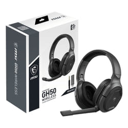 MSI Immerse GH50 Wireless Casque Avec fil &sans fil Arceau Jouer USB Type-A Noir