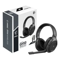 MSI Immerse GH50 Wireless Casque Avec fil &sans fil Arceau Jouer USB Type-A Noir