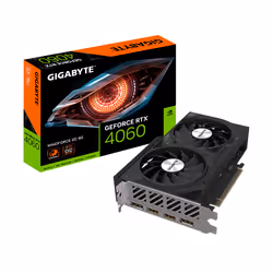 Gigabyte GeForce RTX 4060 WINDFORCE OC 8G, GeForce RTX 4060, 8 Go, GDDR6, 128 bit, 7680 x 4320 pixels, PCI Express 4.0