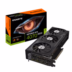 Gigabyte GeForce RTX 4070 SUPER WINDFORCE OC 12G, GeForce RTX 4070 SUPER, 12 Go, GDDR6X, 192 bit, 7680 x 4320 pixels, PCI Exp ...