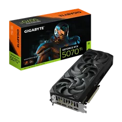 GIGABYTE GeForce RTX 5070 Ti WINDFORCE OC SFF 16G Carte Graphique - 16 Go GDDR7, 256 bits, PCI-E 5.0, XXXX MHz Core Clock, 3 x DP 2.1a, 1 x HDMI 2.1b, NVIDIA DLSS 4, GV-N507TWF3OC-16GD
