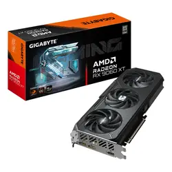 GIGABYTE Radeon RX 9060 XT GAMING OC 16G Carte Graphique - 16 GB GDDR6, 128bit, PCI-E 5.0, 3320 MHz Fréquence du cœur, 2 x DisplayPort, 1 x HDMI, GV-R9060XTGAMING OC-16GD
