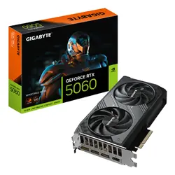 GIGABYTE GeForce RTX 5060 WINDFORCE OC 8G Carte Graphique - 8 GB GDDR7, 128bit, PCI-E 5.0, 2512 MHz Fréquence du cœur, 3 x DisplayPort, 1 x HDMI, GV-N5060WF2OC-8GD