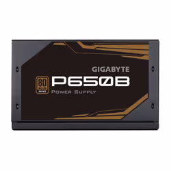 Gigabyte GP-650B POWER SUPPLY unité d'alimentation d'énergie 650 W 20+4 pin ATX ATX Noir - Vue supplémentaire 4