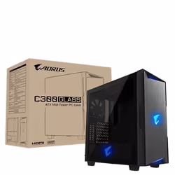 Gigabyte AORUS C300 GLASS Midi Tower Noir - Vue supplémentaire 7