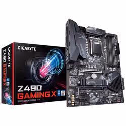Gigabyte Z490 GAMING X, Intel, LGA 1200 (Socket H5), Intel® Celeron®, Intel® Core™ i3, Intel® Core™ i5, Intel® Core™ i7, Inte ...