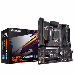 Gigabyte B460M AORUS PRO, Intel, LGA 1200, Intel® Celeron®, Intel® Core™ i3, Intel Core i5, Intel Core i7, Intel Core i9, Int ...