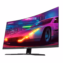 GIGABYTE M32QC 31,5" Moniteur de jeu incurvé QHD - 2560 x 1440 (QHD), 165Hz, 1ms, KVM, 350 cd/m², FreeSync Premium Pro, Display HDR400, HDMI 2.1, DisplayPort 1.2