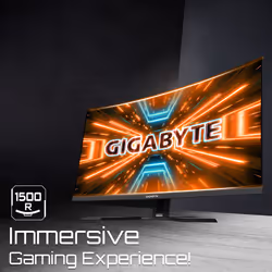 GIGABYTE M32QC 31,5" Moniteur de jeu incurvé QHD - 2560 x 1440 (QHD), 165Hz, 1ms, KVM, 350 cd/m², FreeSync Premium Pro, Display HDR400, HDMI 2.1, DisplayPort 1.2 - Vue supplémentaire 7