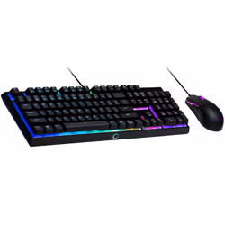 Cooler Master Gaming MS110, USB, Clavier mécanique, AZERTY, LED RGB, Noir, Souris incluse