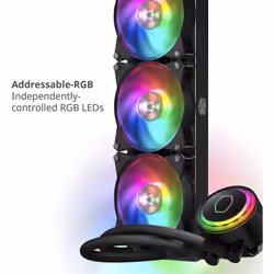 Cooler Master MasterLiquid ML360R RGB, All-in-one liquid cooler, 66,7 cfm, Noir