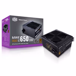 Cooler Master MWE 650 Bronze 230V V2, 650 W, 220 - 240 V, 50/60 Hz, 5 A, Actif, 120 W
