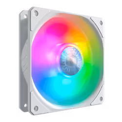 Cooler Master SickleFlow 120 ARGB White Edition 3 In 1, Ventilateur, 12 cm, 650 tr/min, 1800 tr/min, 27 dB, 62 cfm