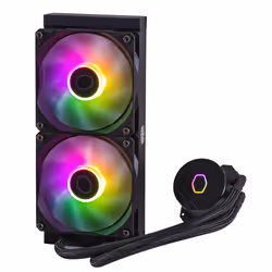 Cooler Master MasterLiquid 240L Core ARGB Processeur Kit de refroidissement du liquide 12 cm Noir - Vue supplémentaire 4