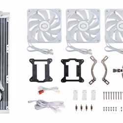Cooler Master MasterLiquid 360L Core ARGB White Processeur Kit de refroidissement du liquide 12 cm Blanc - Vue supplémentaire 6