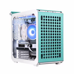 Cooler Master QUBE 500 Flatpack Macaron Edition Midi Tower Crème, Couleur menthe, Rose - Vue supplémentaire 9