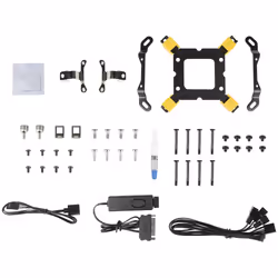Azza LCAZ-240C-ARGB système de refroidissement d'ordinateur Processeur Kit de refroidissement du liquide 12 cm Noir 1 pièce(s) - Vue supplémentaire 3