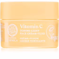 Dorlotez-vous avec une douce douche vitaminée. La texture légère de la crème légère visage à la vitamine C Natura Siberica Ob ...