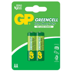 2x Piles AA GP Greencell Extra Heavy Duty / R6 / 1.5V