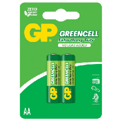 2x Piles AA GP Greencell Extra Heavy Duty / R6 / 1.5V